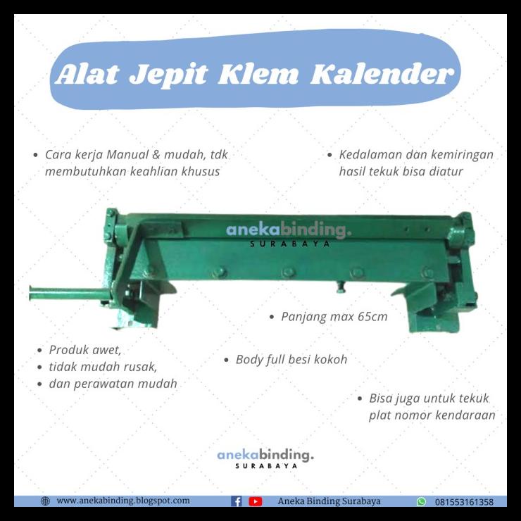 

BEST SELLER !!! MESIN KLIP KALENDER/MESIN JEPIT KALENG KALENDER/ALAT KLEM KALENDER TERLARIS