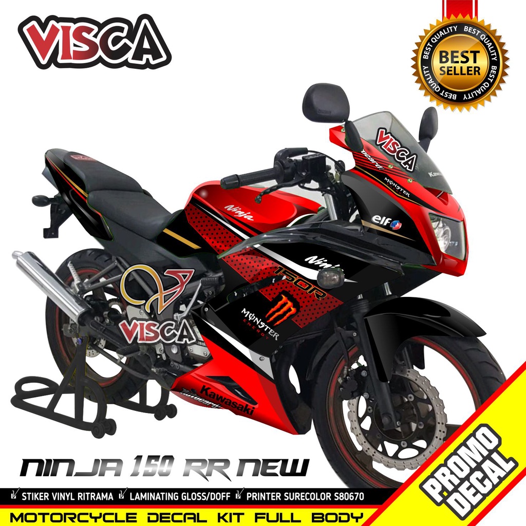 Decal Ninja 150 rr  Stiker Ninja 150 rr  Striping Ninja 150 rr  Sticker Ninja 150 rr  Full Body moti