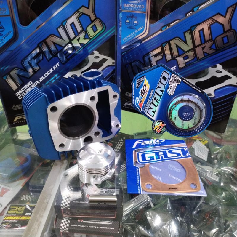 BLOK KIT SEHER FAITO BORE UP 57MM PEN 13 HONDA KHARISMA SUPRA 125 CARBU