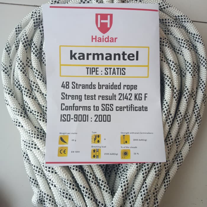 TALI KARMANTEL 11MM STATIS - HAIDAR PER-METER