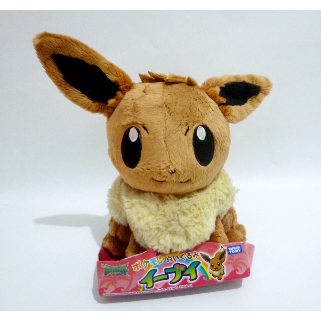Boneka Eevee Pokemon Takara Tomy Original Plush Doll