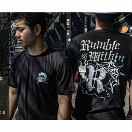 KAOS RUMBLE TS LGWT BK / RUMBLE BALI / BALI CLOTHING / CLOTHING / BRAND / KAOS COWOK / KAOS COWOK KE