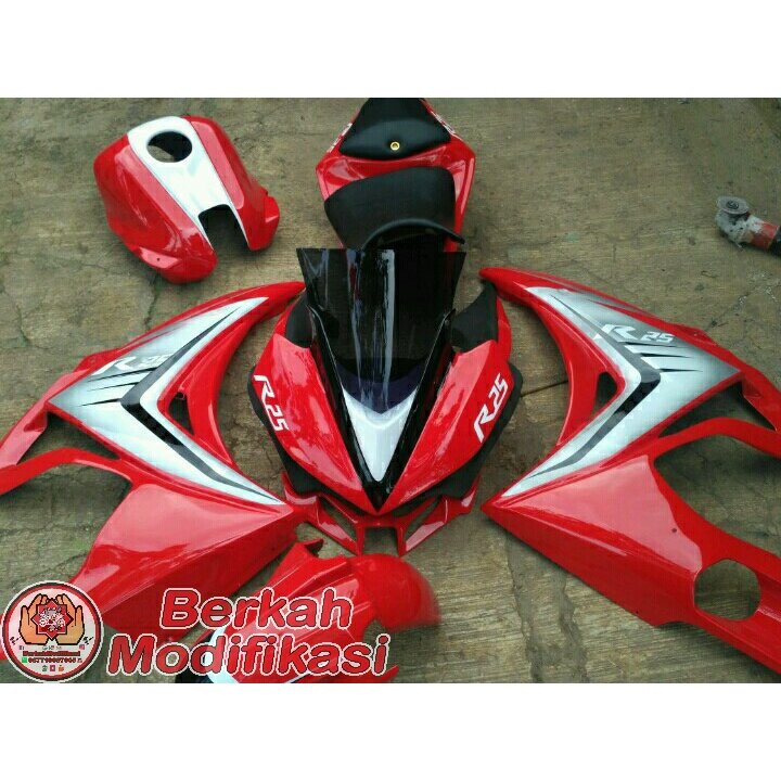 Full Sett Body Fairing Model R25 PNP Yamaha Vixion OLD NVA / NVL dan Vixion R