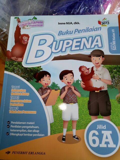 Bupena Buku Penilaian Kelas 6a K13 Revisi Erlangga Original Shopee Indonesia