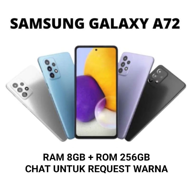 HP BARU SAMSUNG GALAXY A32 | A52 | A72 ORIGINAL WATER RESINTANCE 64 QUAD CAMERA OPTICAL IMAGE STABIL-A72 8GB/256GB