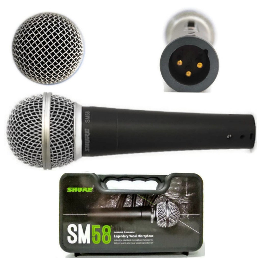 Microphone Karaoke SM-58 Mikrofon Vocal Mic Kabel