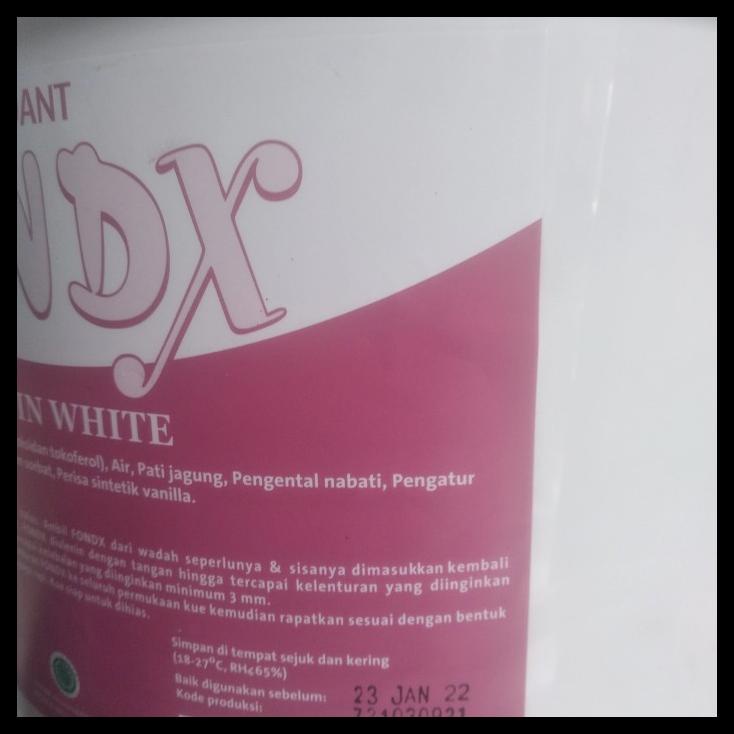 

TERBARUU!! Fondx Fondant Virgin White 5Kg TERLARIS