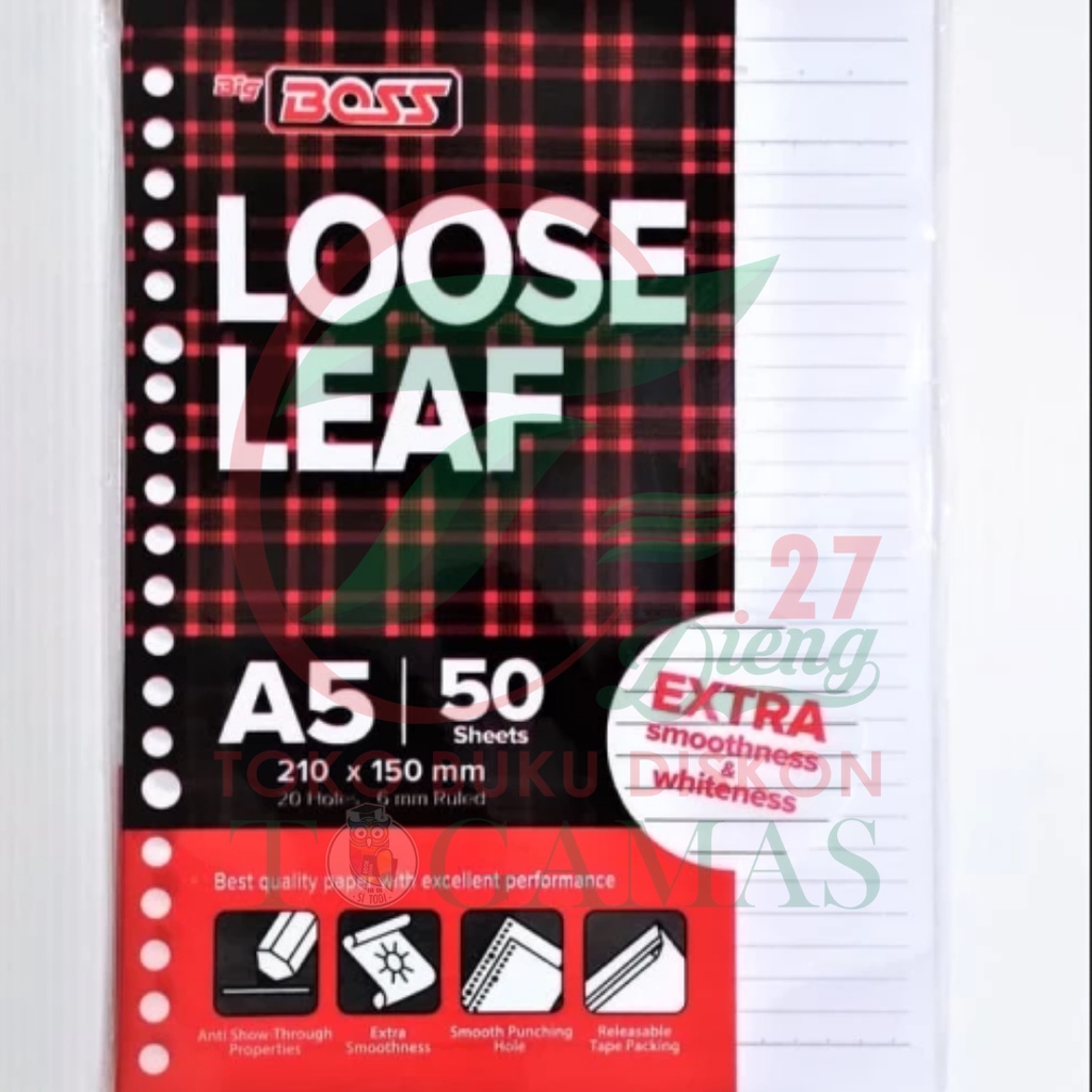 KERTAS - ISI BINDER LOOSE LEAF BIG BOSS