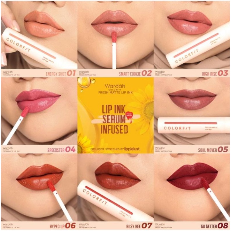 WARDAH LIP TINT | Colorfit Fresh Matte Lip Ink |Lip tint Matte Wardah