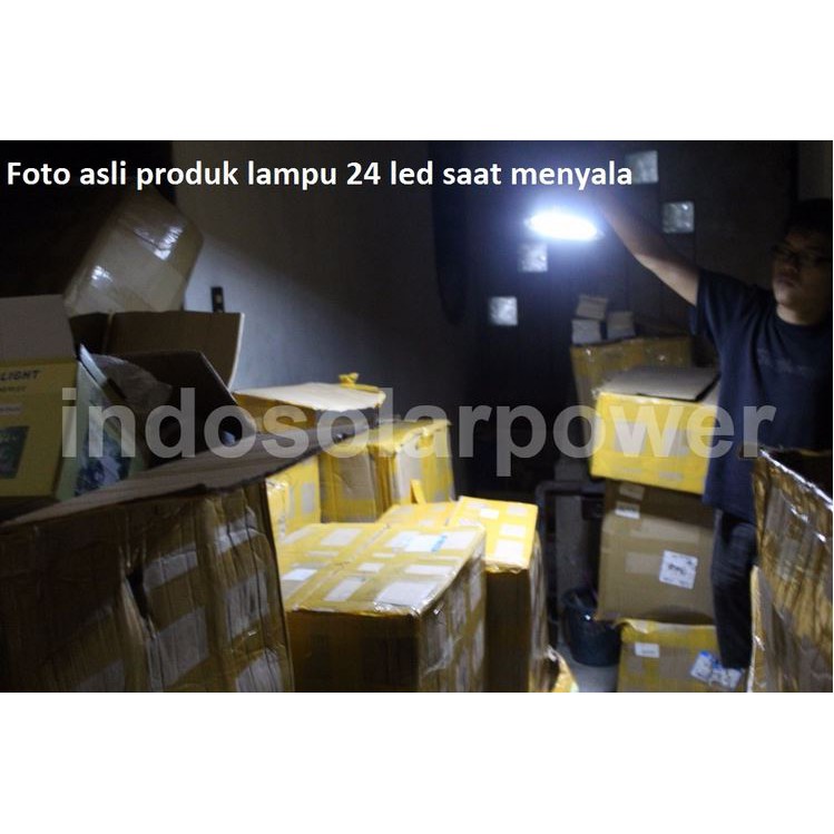 Lampu taman tancap 24 LED solar power tenaga surya matahari cocok untuk rumah villa vila townhouse