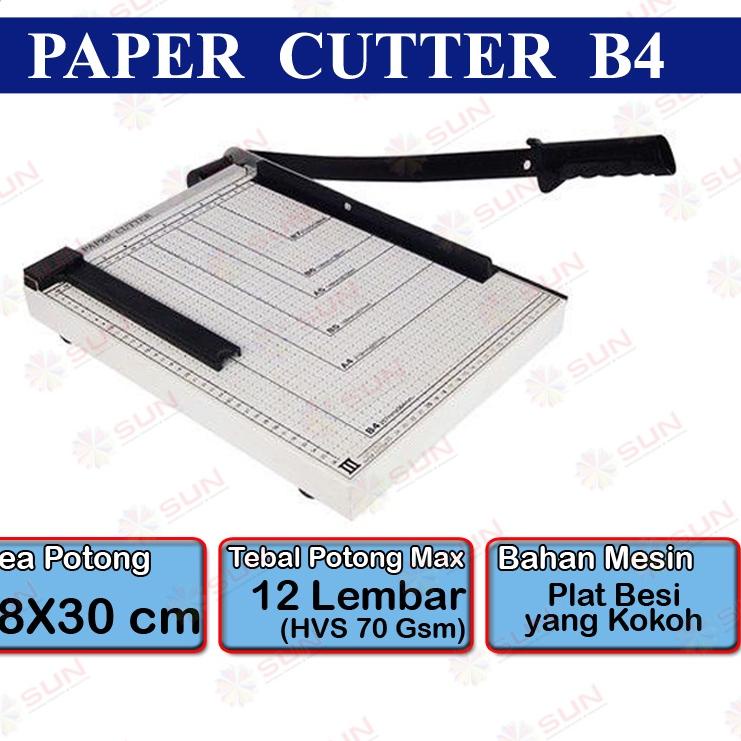 

Murah Khusus Paper Cutter Folio F4 / B4 ( Alat Potong / Mesin Pemotong Kertas HVS, Sticker, Dos, PVC ID Card, Yellow Board, Art Paper, Vinyl. Bontax Camel, Kertas Foto A5 A4 F4 B4 Glossy Silky Glossy Photo Paper)