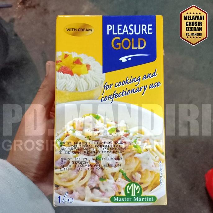 

(BISA COD) PLEASURE GOLD COOKING CREAM 1 L / KRIM MASAK HEMAT Kode 524