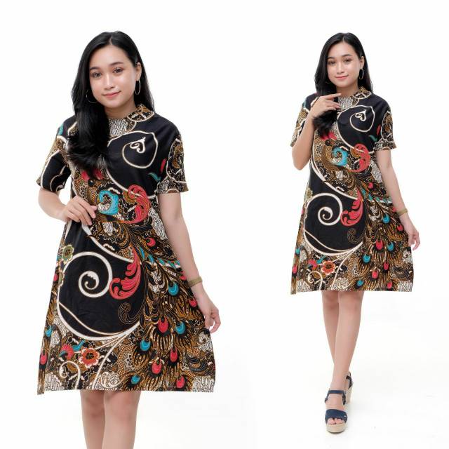 Top 1 Dress Batik Atasan Wanita Sutra Premium