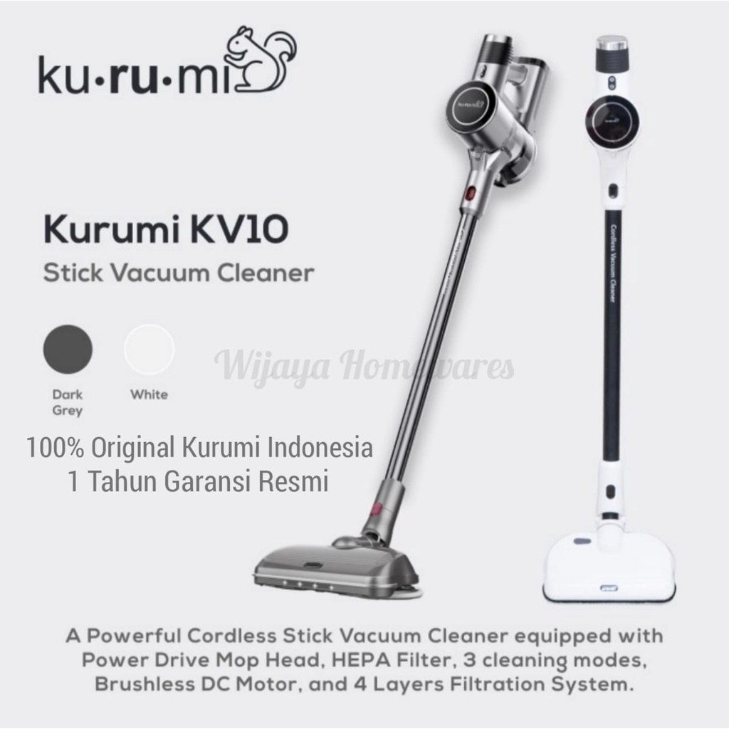 Kurumi Kv10 Stick Vacuum Cleaner Cordless / Kurumi Kv-10 Stick Vacuum