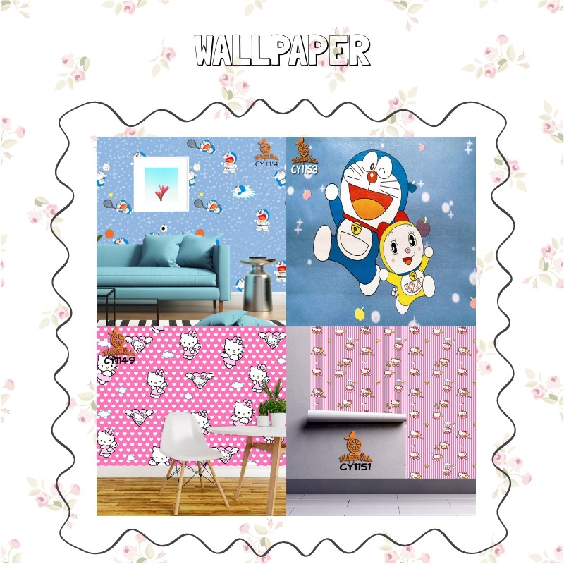 [ BISA COD ]    Wallpaper Dinding Sticker Premium Size 45cm x 10meter Sesuai Kode CY