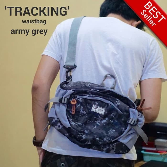 Terbaru Waistbag Original / Tas Gunung / Tas Outdoor / Waistbag Army - ARMY GREY