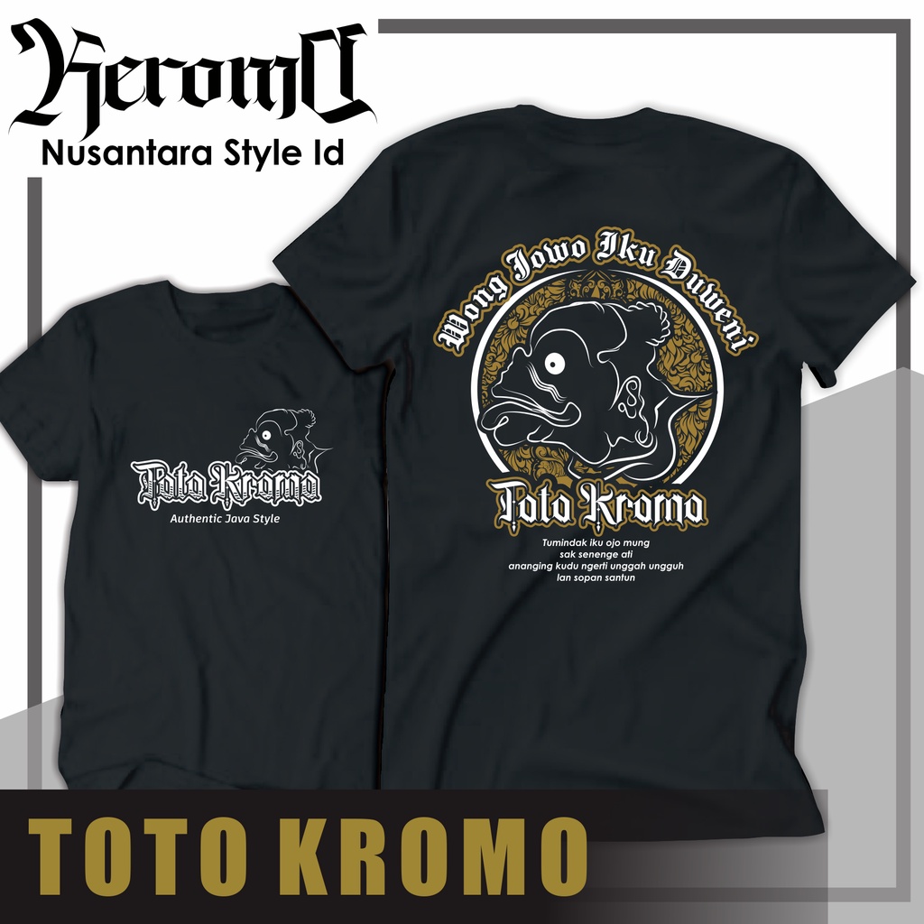 KAOS JAWA PRIA WAYANG KEREN TOTO KROMO KAOS DISTRO PRIA MURAH KAOS KEREN KAOS KEJAWEN KERIS SEMAR BA