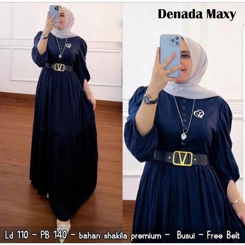 DENADA MAXY DRESS WD SHAKILA PREMIUM LD 110 XL BUSUI BAJU GAMIS COCOK UNTUK IBU MENYUSUI DAN TIDAK  MENYUSUI BAJU GAMIS WANITA TERBARU SIMPLE DAN ELEGAN BAJU DRES 2022