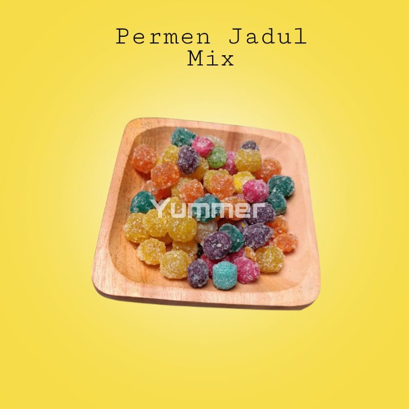 

Permen jadul buah mix taburan gula