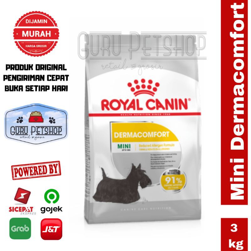 Royal Canin Mini Dermacomfort 3kg Freshpack Makanan Anjing Kulit Sensitif