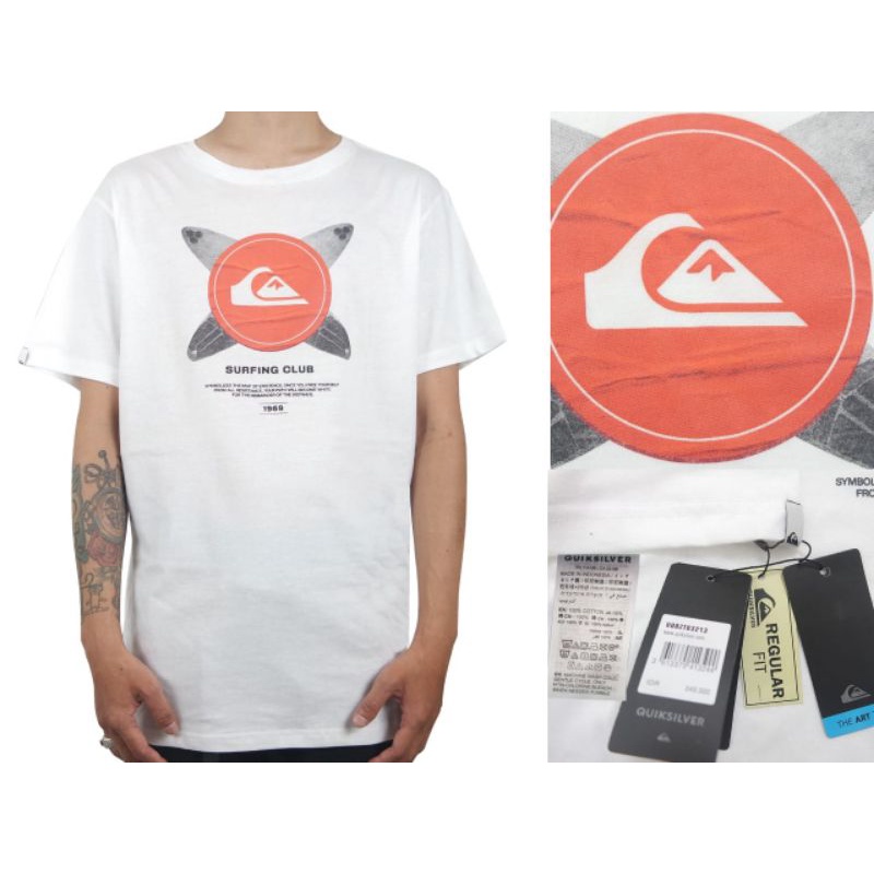 Kaos Surfing QUIKSILVER - Creepycloth | Super Premium | Cotton Combed 30s Reaktif | Kaos Unisex | Ba