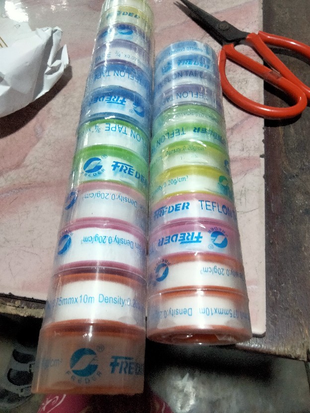 Seal Tape Freder 1/2, 3/4 Dan 1 Isolasi Selotip Keran