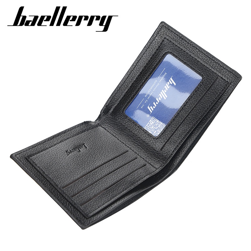 ORIGINAL BAELLERRY D0810 DOMPET LIPAT PRIA TERMURAH KULIT SINTETIS