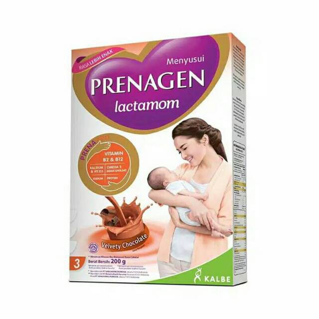 PRENAGEN LACTAMOM SUSU IBU MENYUSUI RASA COKLAT 200 GRAM BOX