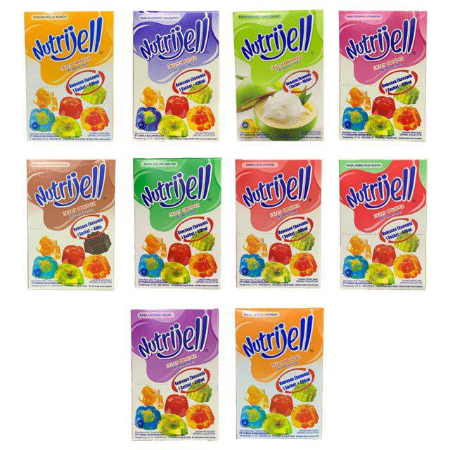 

Nutrijell Nutrijel Jelly Powder Instant Agar Agar All Varian Rasa / Jeli / jely