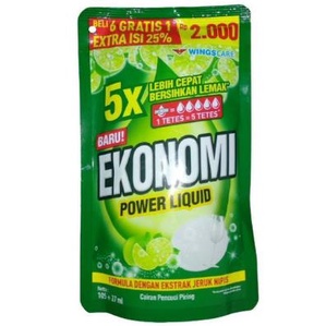 ^ KYRA ^ Ekonomi Cairan Cuci Piring Dengan Power Liquid Membersihkan Lemak Membandel Pouch Refill Ekonomis