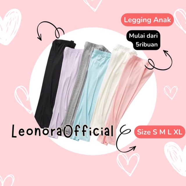 Celana Panjang Anak Legging Anak Perempuan Bisa Bayar ditempat Ukuran S M L XL XXL