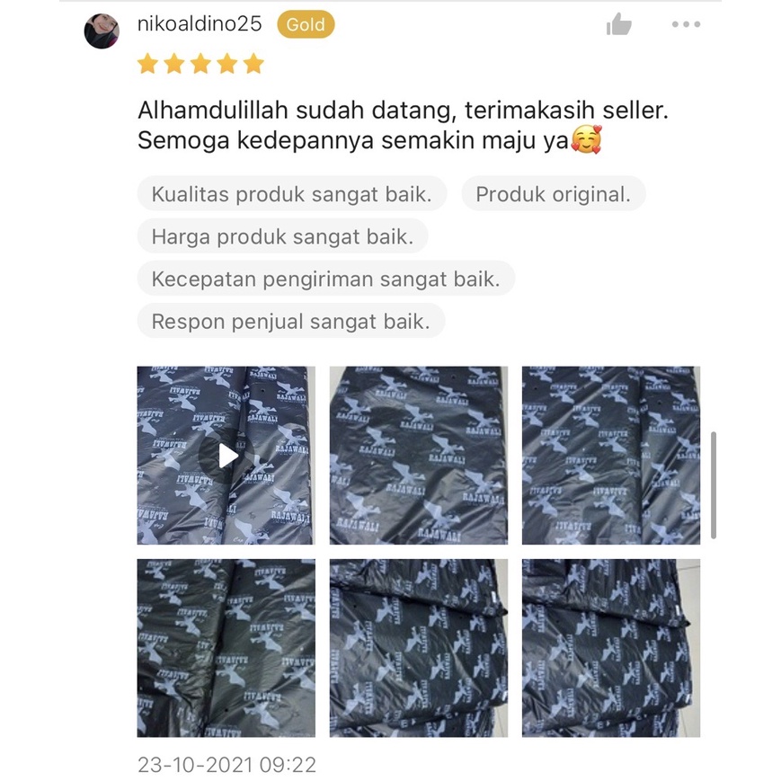 Kantung Plastik Polymailer 60X100CM Isi 50Pcs Olshop Packing Hitam Rajawali Lem Perekat Tebal Anti Sobek Termurah