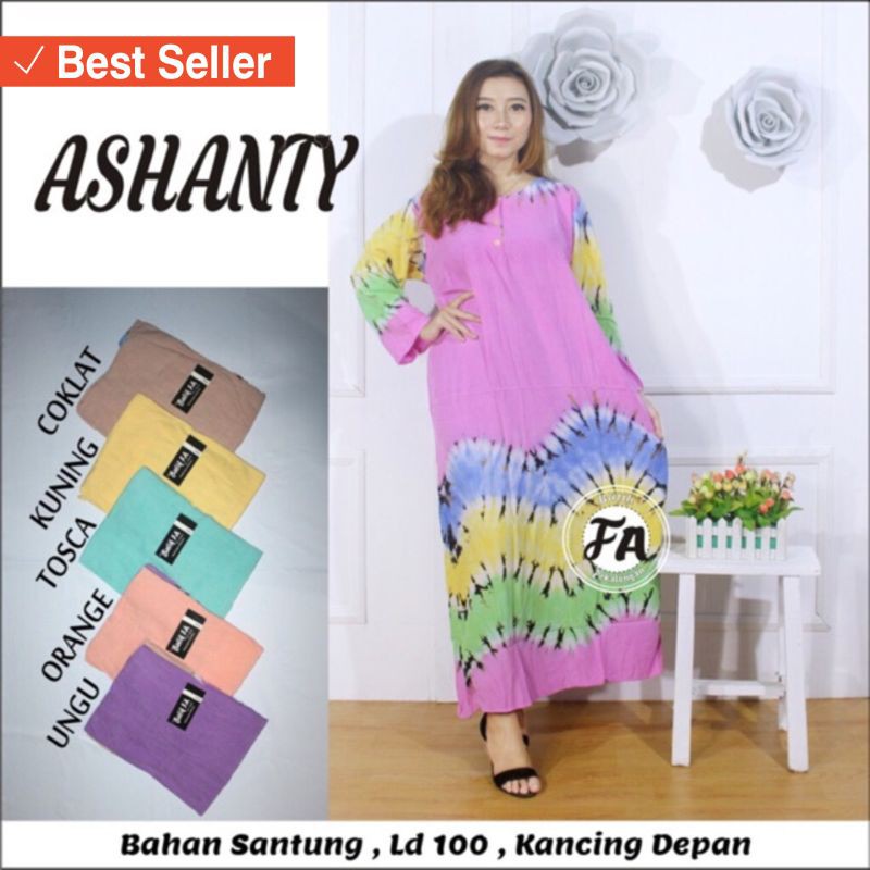 Kerudung Murah Wanita Busana Muslim Terbaik / Gamis syari kancing depan busui asanty grosir baju