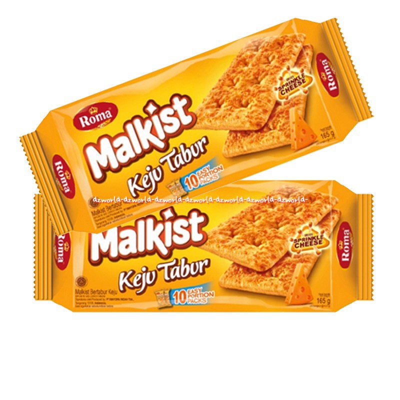 Roma Malkist Keju Tabur Biskuit Keju Cemilan Snack 132gr Malkis