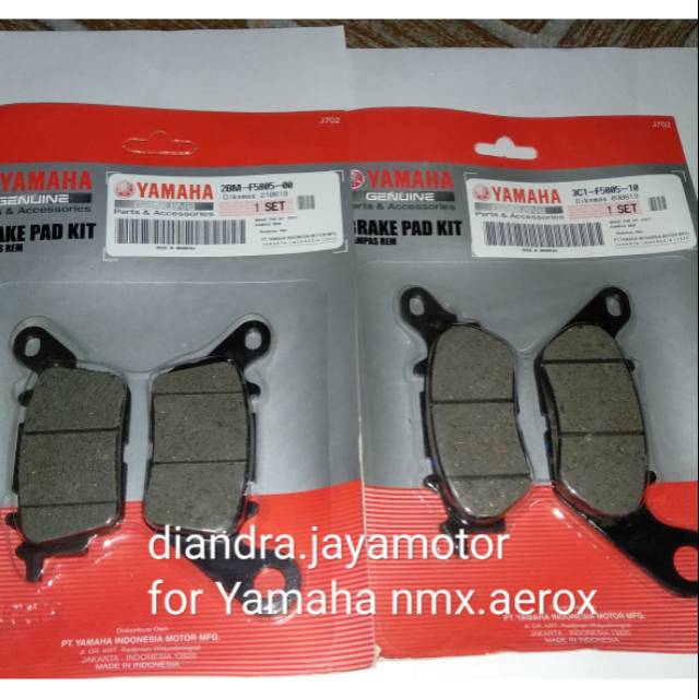 Paket kampas rem asli Yamaha nmx &amp; aerox