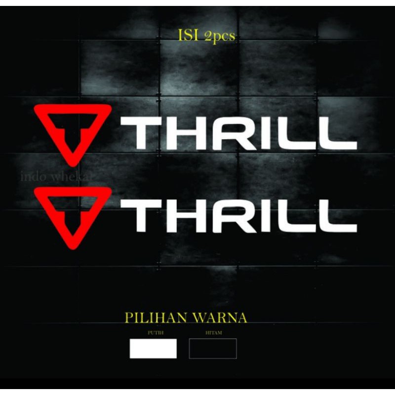 Cutting Sticker Sepeda Thril