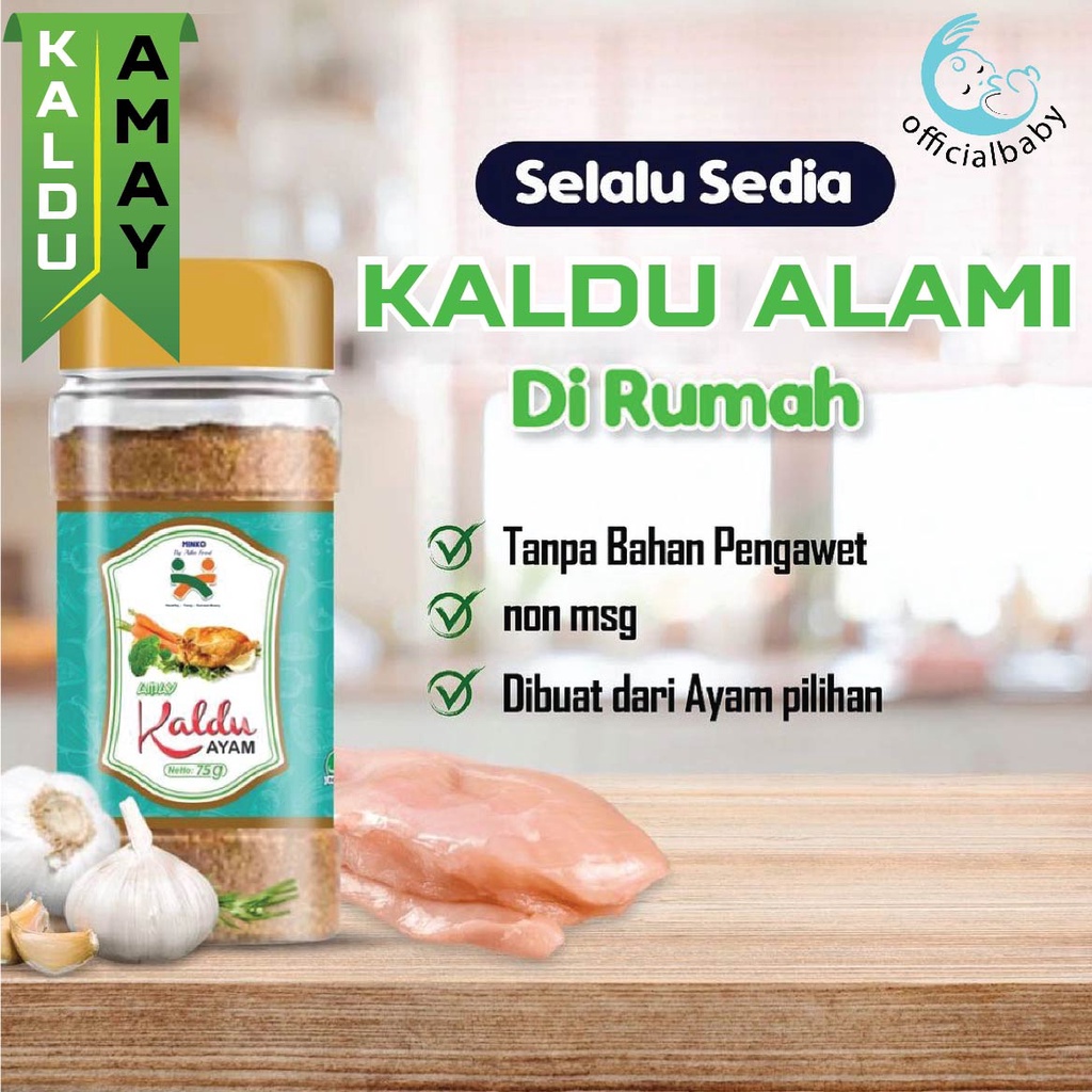 

Kaldu Alami Premium Aman Non MSG Bebas Gula dan Garam Amay Healty Food