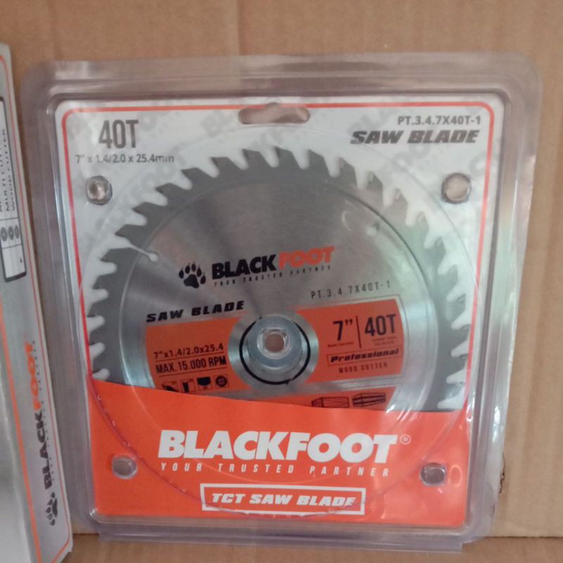 BLACKFOOT Circular Saw Blade 7 inch Mata Potong Kayu 40T