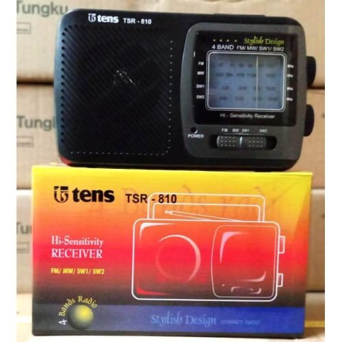 RADIO TENS TSR 810 FM MW SW1 SW2 4 BANDS PORTABLE JADUL