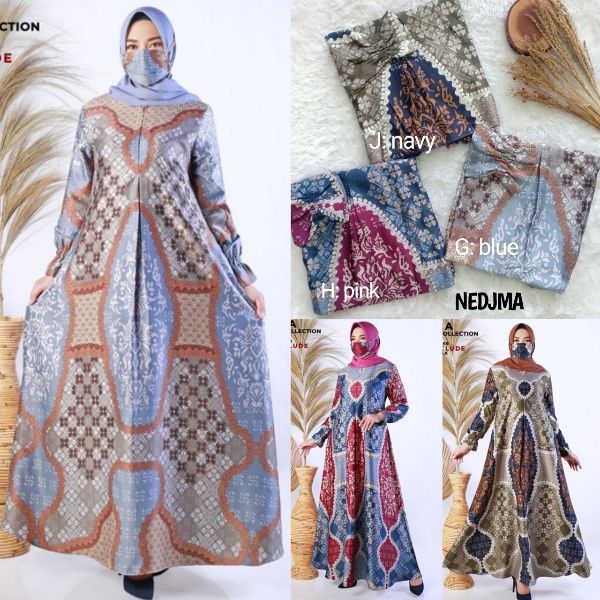 NEDJMA by BALIMO COLLECTION (Gamis syari, gamis pesta, gamis busui, dress pesta, gamis simple, gamis