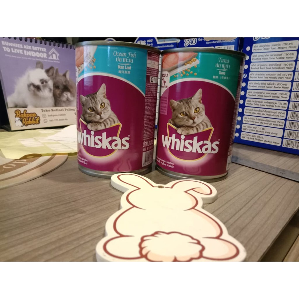 MAKANAN KUCING WHISKAS KALENG / CAT FOOD 400GR