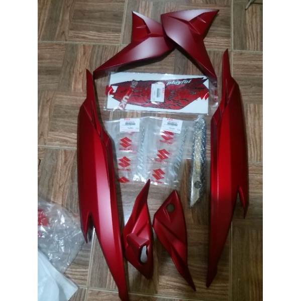 body Playfull address 110 cc sgp warna merah doff