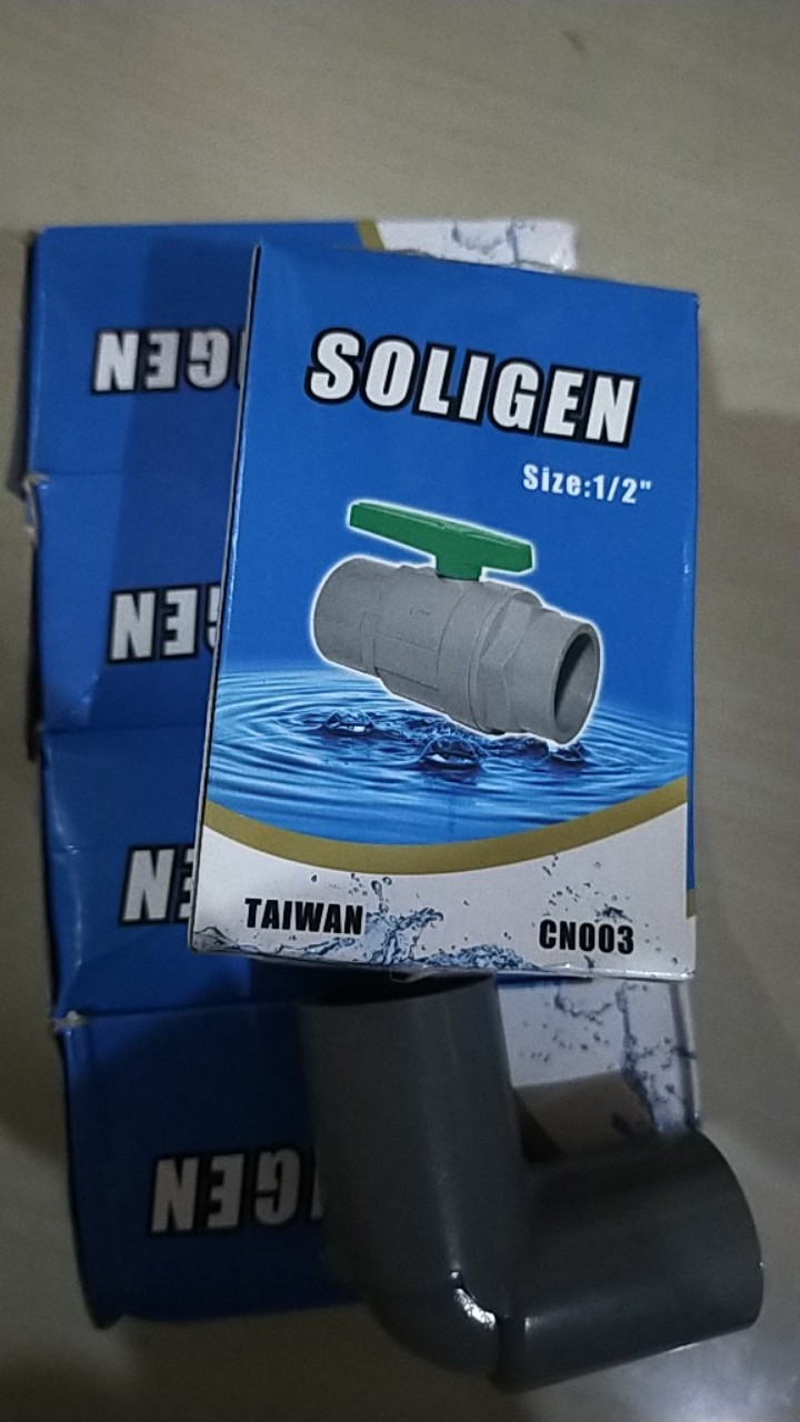 Stop Kran 3/4 Inch Soligen Pvc Bagus - Stop Kran Plastik - Ballvalve Pvc Murah - Ballvalve Soligen