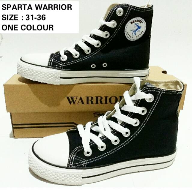 Sepatu sekolah unisex warrior sparta tanggung murah dan baru 31-36