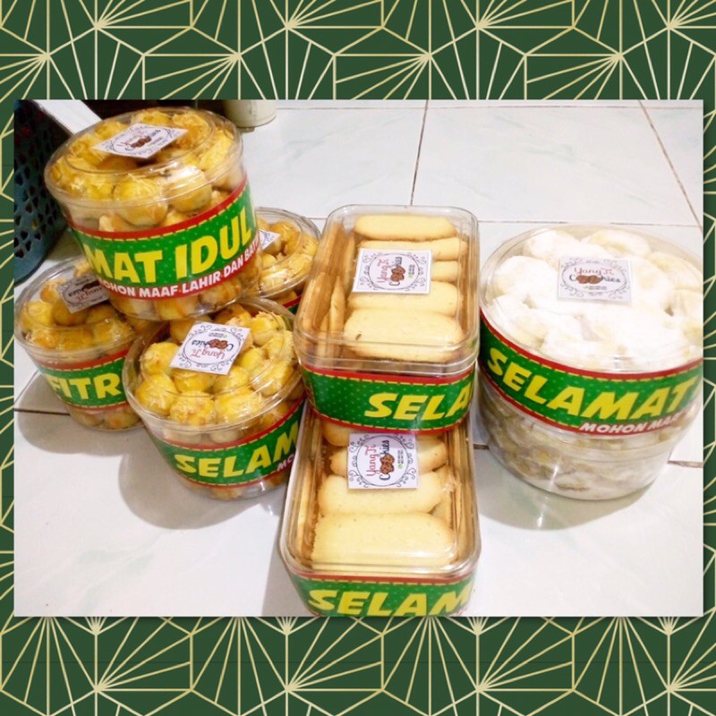 Pita Parcel Lebaran harga per 10 lembar/Pita Lebaran /Pita Idul Fitri/ Selempang parcel/ pita toples