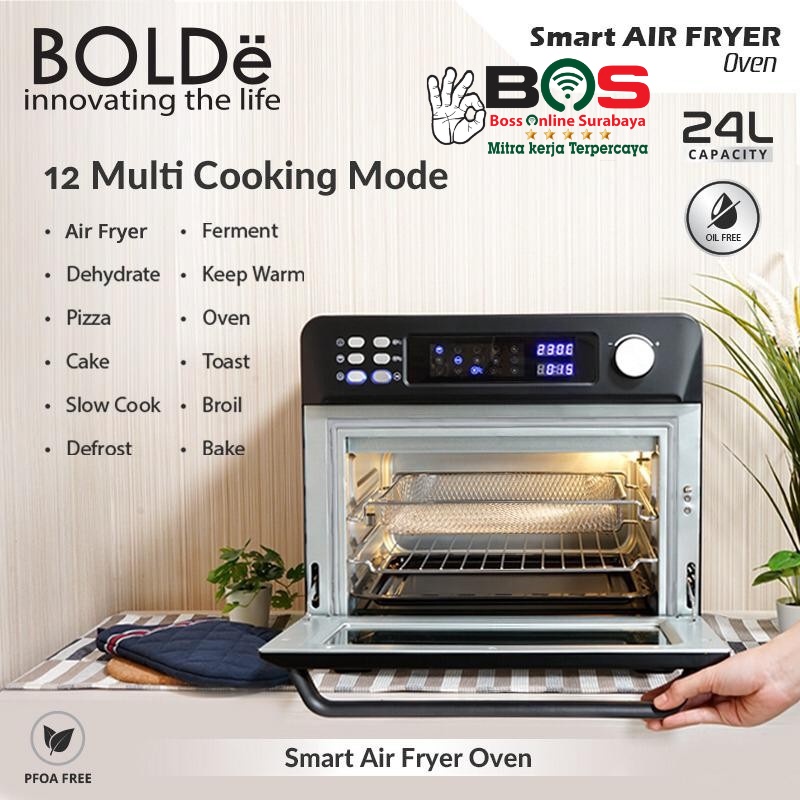 Oven Digital BOLDe Air Fryer Smart Digital 24L Black Diamond Oven