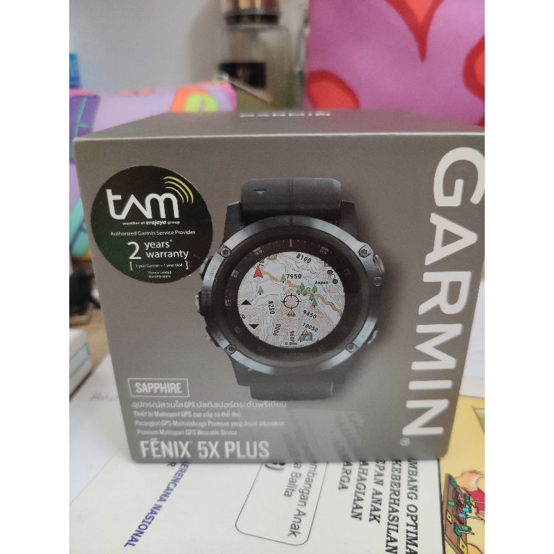 Garmin Watch Fenix 5X Plus second masih ada sisa garansi Tam