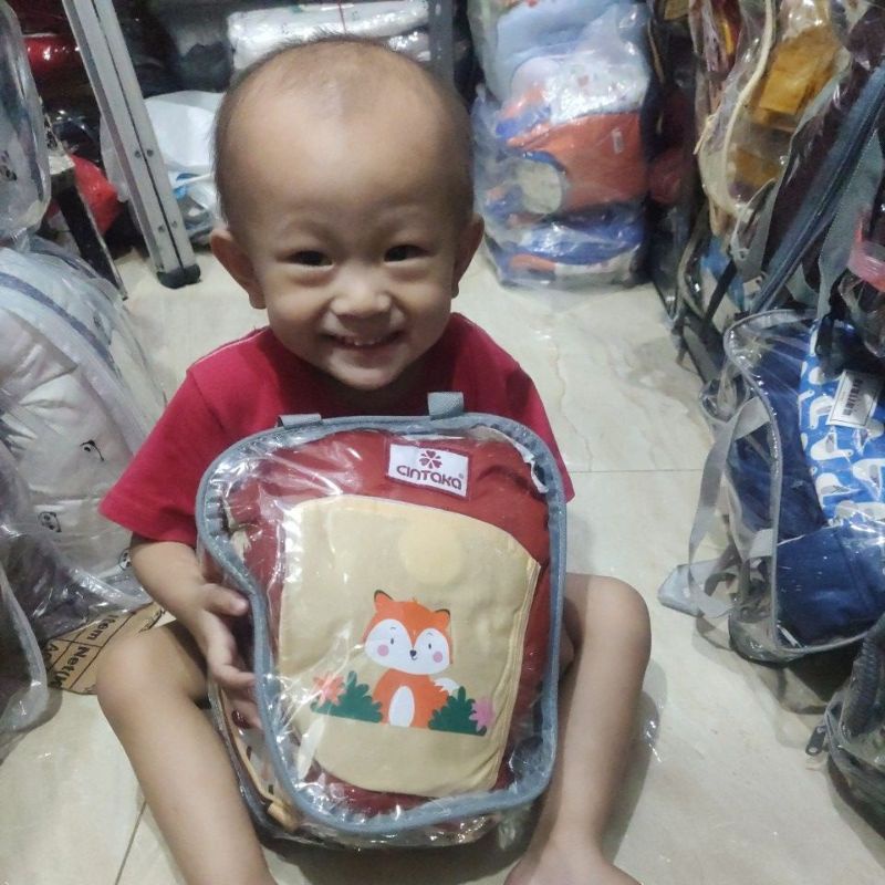 Chintaka CBG2831 Gendongan Hipseat bayi 6posisi + saku seri fox