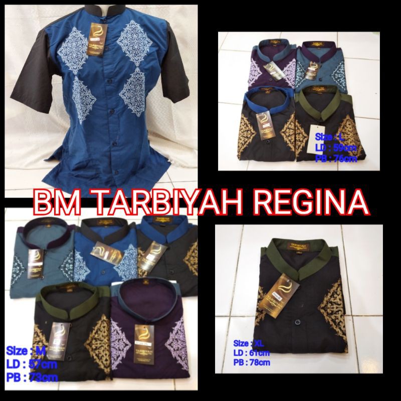 Baju Koko Tarbiyah Regina Lengan Pendek
