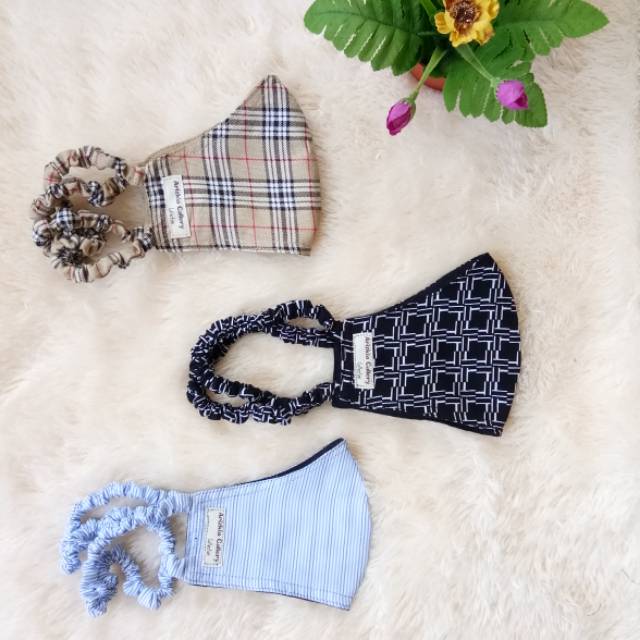 Masker kain 2 lapis